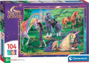 Unikornis Akadémia Meadow 104 db-os puzzle Clementoni