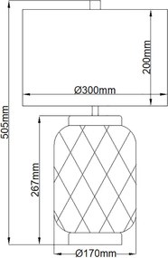 Quintiesse SOLA QN-SOLA-TL-S Asztali lámpa 1x60W/E27