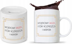 Bácsi Szett Ajándék Bögre Persely nyomott mintával