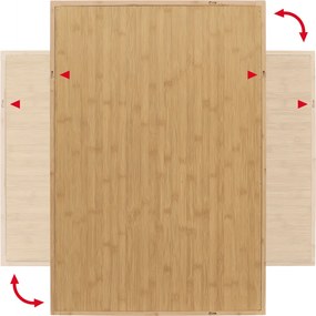 Falitükör, bambusz, natúr, AZR-B044