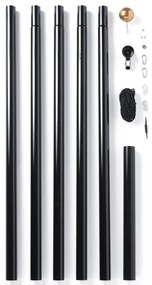 Twinkly TWP-01K-POLE-B - Kültéri karácsonyfa-állvány, 6 m, fekete