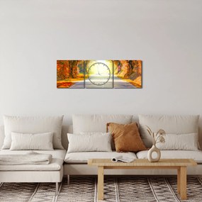 Kép - kapu a fák koronájából (órával) (90x30 cm)