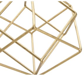 Cube szobor aranyszínű dekorral - Mauro Ferretti