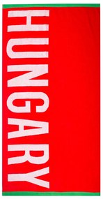 Hungary piros strandtörölköző