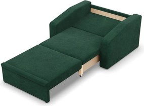 Vertico fekvőfotel, 90 cm széles, kordbársony, zöld