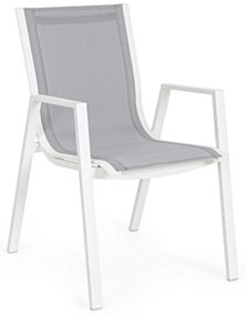 PELAGIUS szürke és fehér kerti szék
