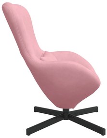 Tojásfotel Rózsaszín Velúr