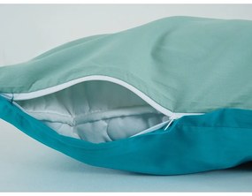 B.E.S. Petrovice Pamut ágynemű Double face türkiz/olajzöld