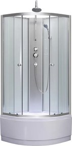 Karolino 90 white mélytálcás zuhanykabin