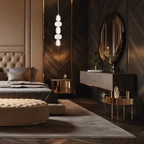 LED Csillár zsinóron CARO LED/40W/230V arany