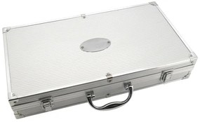 Grillező eszközök rozsdamentes acél tokkal 18 db