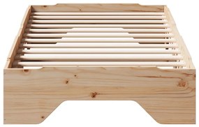 ágy matrac nélkül rakásolható 80x200 cm tömör fa