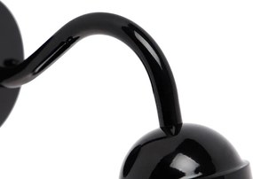 Modern kültéri fali lámpa fekete IP44 - Kansas