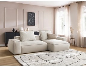 Bézs bőrutánzat sarokkanapé (variálható) Boheme – Bobochic Paris