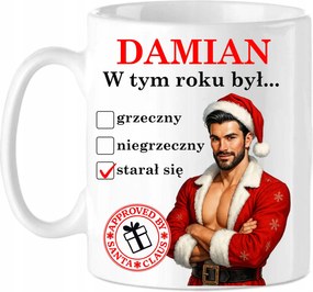 Bögre Személyre szabott Név Karácsonyra Mikulás csillag Ajándék