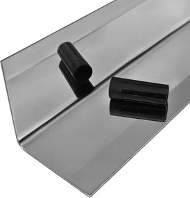 Rozsdamentes polírozó szög 40x100x2 mm 130 cm belső dísz