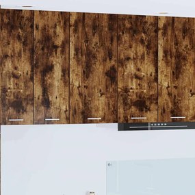 Függő szekrény Riga Füstölt tölgy és fehér 40 x 31 x 80 cm