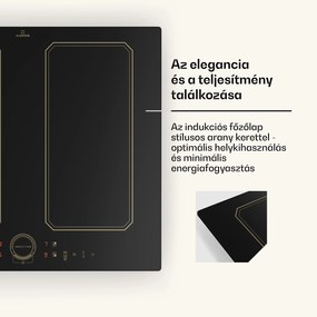Klarstein Victoria 4 Flex, indukciós főzőlap, beépített, 7000 W, Flexzone, időzítő