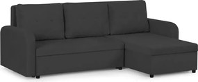 TOKYO Kinyitható sarokkanapé Fekete