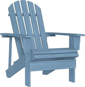 Kék tömör fenyőfa kerti Adirondack szék