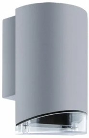 Strühm Kasjan 173x110 mm szürke ívelt oldalfali lámpa GU-10-es foglalattal