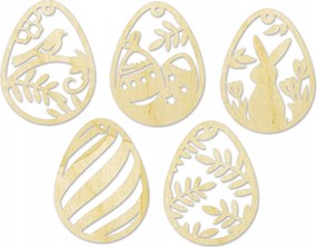 Tojás Decoupage Húsvéti dekoráció tojás dekoráció 5 db MIX Minták