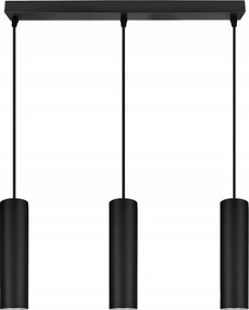 Mennyezeti lámpa Led lógó cső fekete Ledlux modern Gu10 Modern