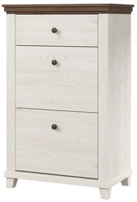 Evora 28 cipősszekrény fiókkal 71 cm - abisko ash / tölgy lefkas