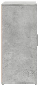 betonszürke szerelt fa tálalószekrény 60 x 31 x 70 cm