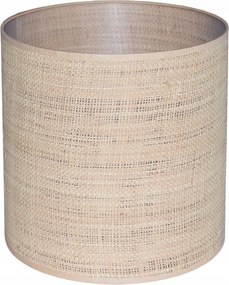 Lámpaernyő Álló Lámpa Függő Henger 15/15 E27 Rafia Ratan Boho Carini
