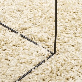 PAMPLONA arany magas szálú bolyhos modern szőnyeg Ø 120 cm