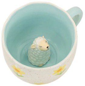 Kék-krémszínű porcelán bögre 350 ml Surprise Sheep – Sass &amp; Belle