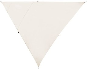 Háromszög alakú bézs napellenző 300 x 300 x 300 cm LUKKA Beliani