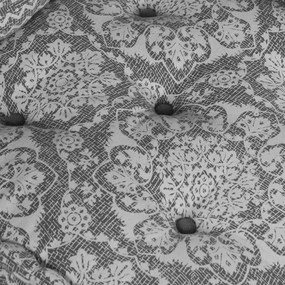Puff Geometrikus Világosszürke 70 x 70 x 54 cm szövet