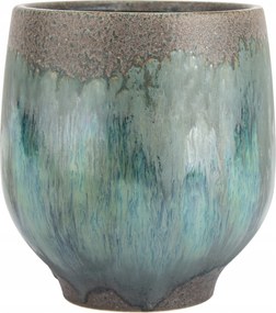 Kerámia Virágtartó Fedél 17cm Erkélyre Teraszra Bonsai Virágok Kék