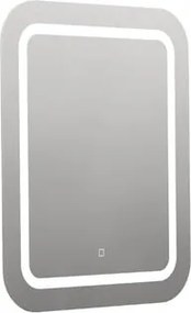 Lekerekített tükör 60x70 cm LED világítással, fűtőfólia, érzékelő állítható hőmérséklettel 2700-6500K, IP44 ZIL6070KTLEDS