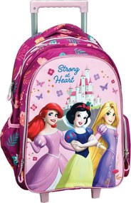 Disney Hercegnők Strong gurulós iskolatáska, táska 46 cm