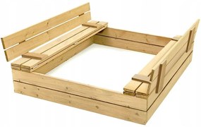120 cm-es homokozó padokkal + ponyva + agrotextília