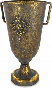 Fedél váza kaspó öregített csésze arany antik virág