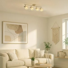 DEX spotlámpa 4xE14/10W/230V bézs/krém