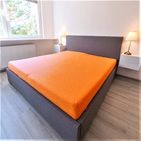 Homa jacquard new gumis lepedő narancs