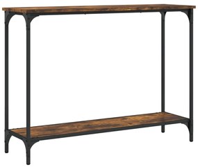 füstös tölgy színű szerelt fa tálalóasztal 101x30,5x75 cm