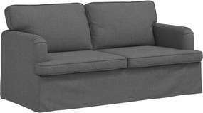 vidaXL Kanapé Sötétszürke 142 x 80 x 85 cm szövet