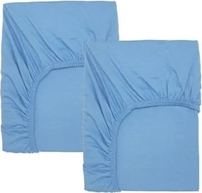 Ikea gyerek lepedő Len világoskék 60x120cm 2db