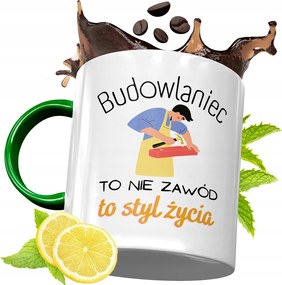 Zöld Bögre Építőknek Születésnapra Ajándék fényképes nyomtatással