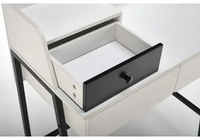 Öltözködő asztal AGNES 120x80 cm fehér/fekete