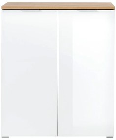 Fehér cipőtartó tölgyfa dekorral Telde - Germania