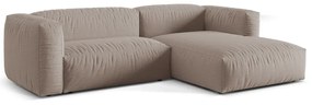 Bézs moduláris sarokkanapé (jobb oldali) Martina – Micadoni Home