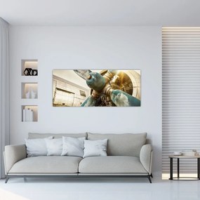 Kép - Egy régi repülőgép légcsavarja (120x50 cm)