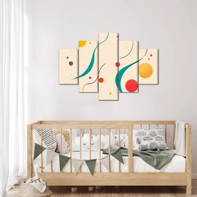 Kép - Minimalista színes illusztráció (150x105 cm)